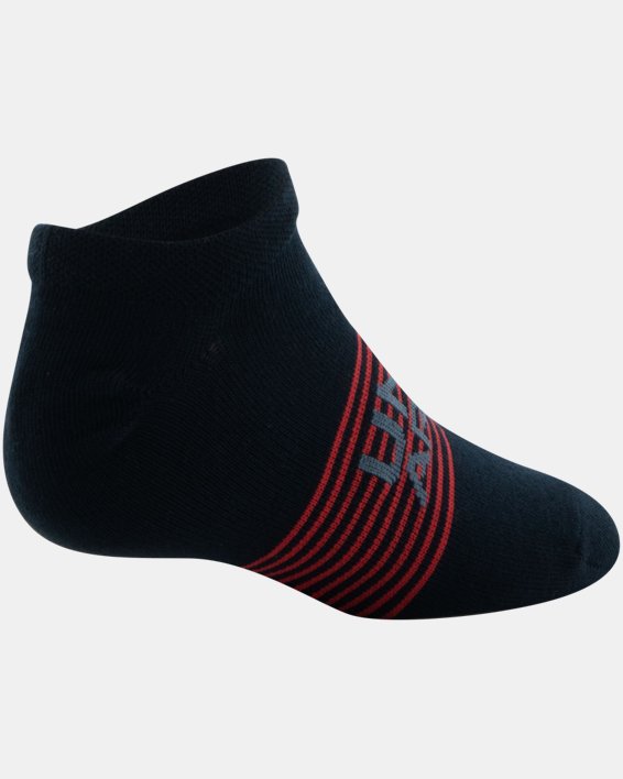 Boys' UA Essential Lite No-Show Socks 6-Pack, Red, pdpMainDesktop image number 12